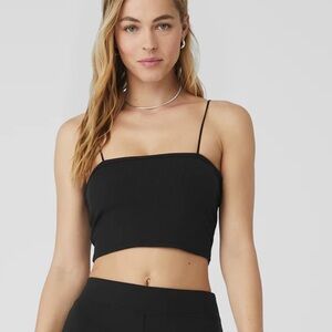 Goddess Ribbed Bandeau Top
